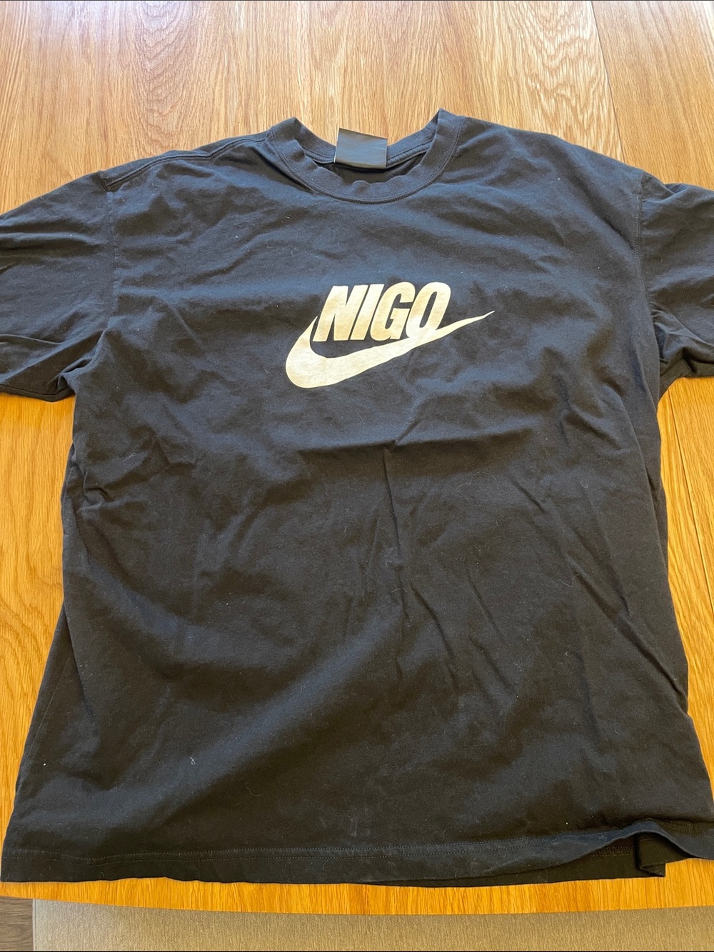 NIGO x Nike Style Black Graphic Tee large preowned